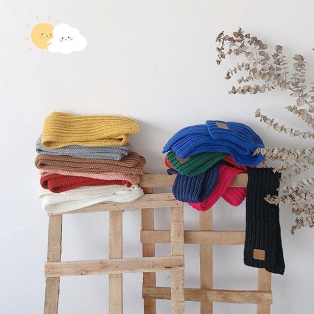 키밍 남녀 니트 쁘띠 머플러 미니 커플 목도리 스카프 따뜻한 겨울 패션 아이템