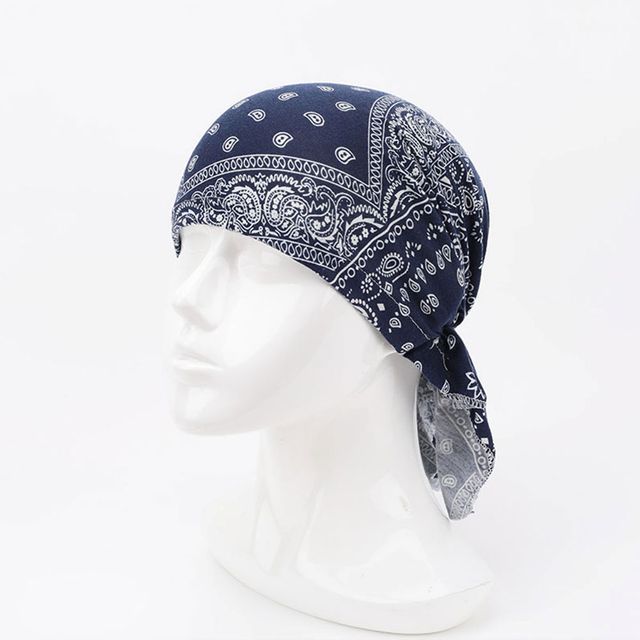 얇은 패턴 두건 항암모자 조리모 5color LM-1005394
