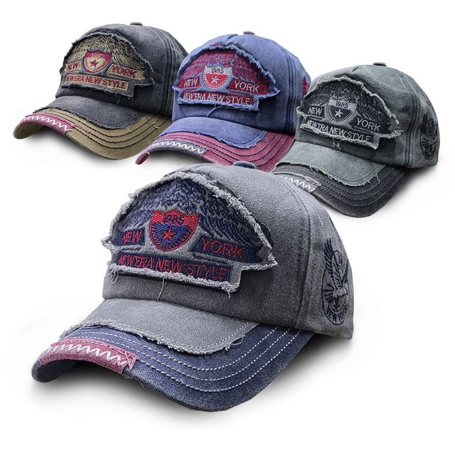 워싱볼캡 뉴스타일 빈티지 워시드 스크래치 야구모자