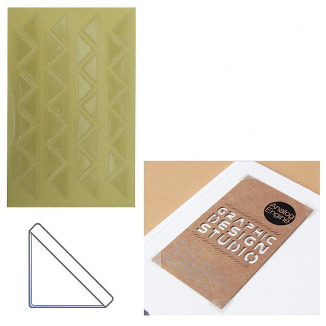 코너형 포켓 우표첩 라벨테이프 초소형 36P