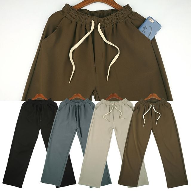 스판바지 남자스판바지 밴드바지 통바지