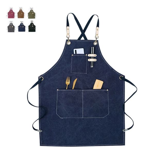 키밍 방수 작업용 바리스타 앞치마 공방 주머니