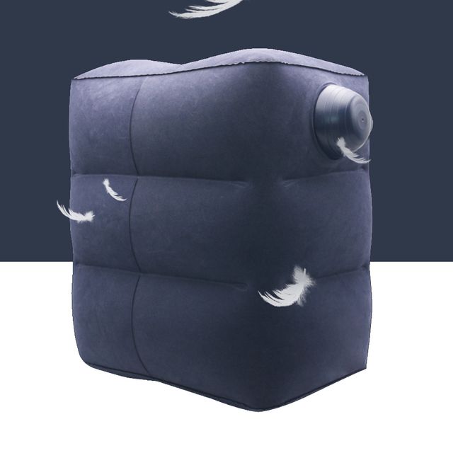 키밍 여행 휴대용 차량용 에어 발 다리 받침대 발쿠션