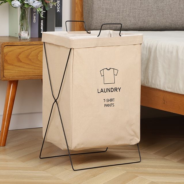 철제 프레임 접이식 분리수거함 휴지통 SL-1004405