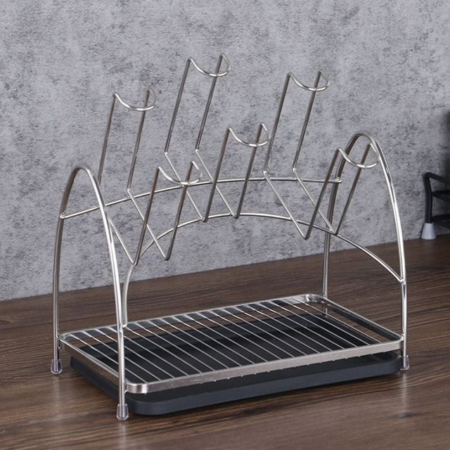 스테인리스 컵걸이 접시 건조 트레이 주방 정리 선반