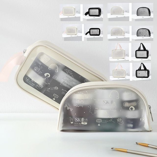 키밍 휴대용 메이크업 파우치 여행용 세면가방 정리함