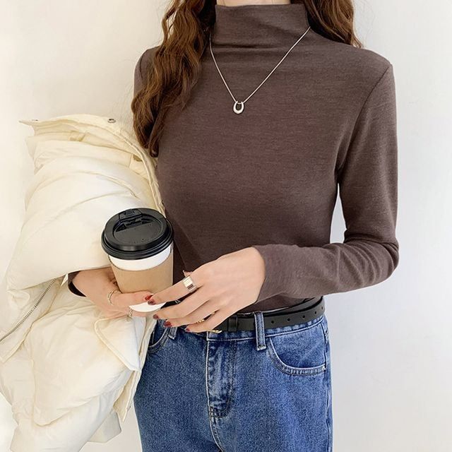 5컬러 소프트터치 베이직 반폴라 티셔츠 가을티셔츠