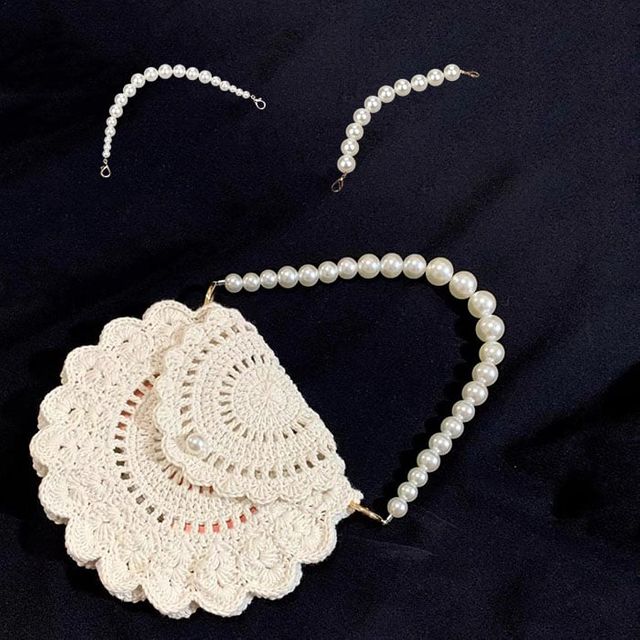 진주 핸드 스트랩 키링 키홀더 핸드폰줄 손잡이 고리