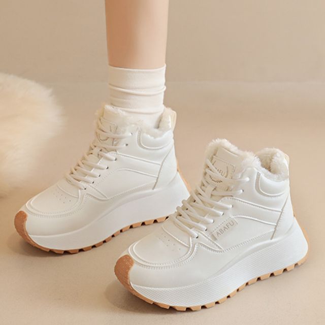 하이탑 키높이 털안감 스니커즈 OSM-1005790