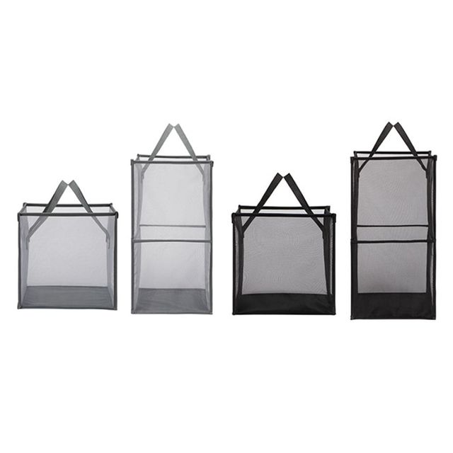 다용도 접이식 메쉬 빨래 바구니 정리함 세탁망