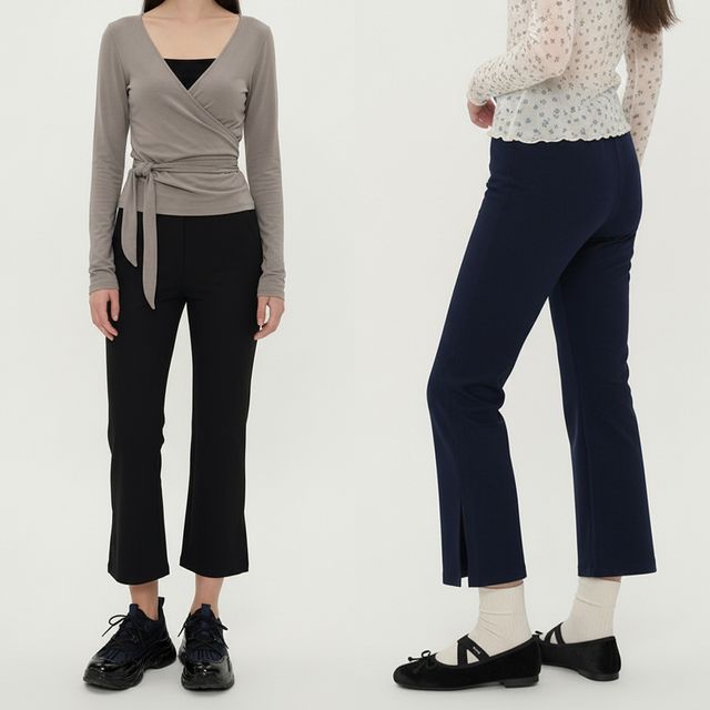 데일리 슬릿 부츠컷 밴딩 슬랙스 JEB-1007131