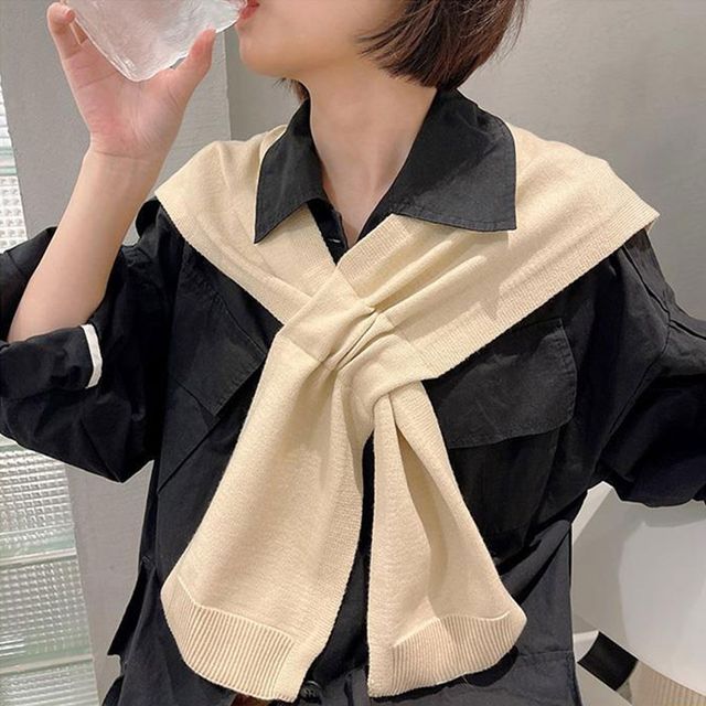 고리 레이어드 어깨숄 가디건 DK-1003680