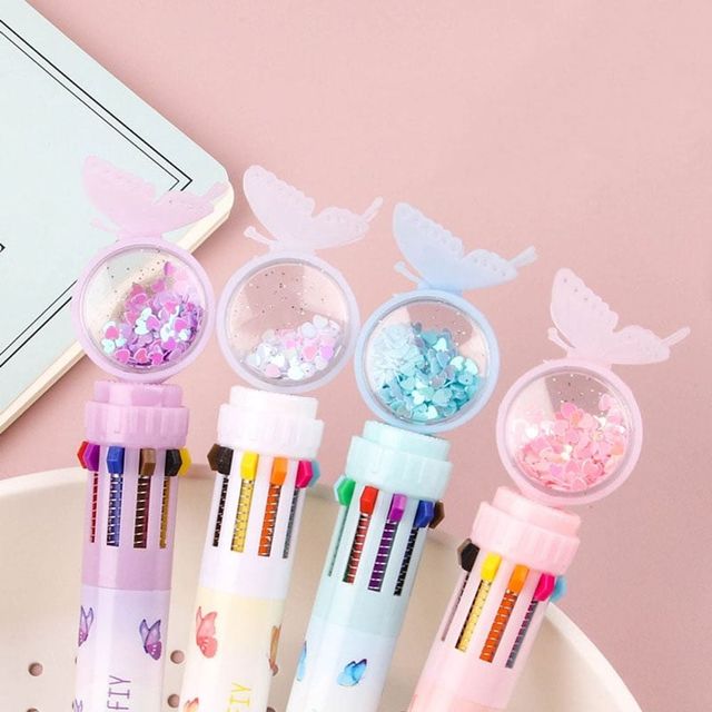 멀티컬러 볼펜 세트 선물용 문구용품 4종