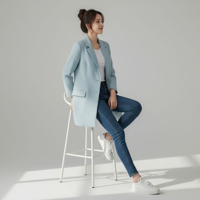 베틸 베이직 간절기 롱자켓 SD-260220