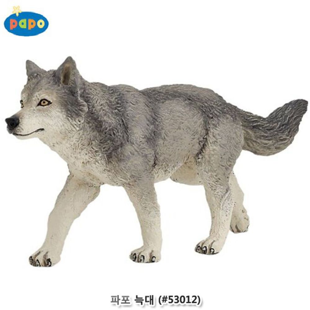 동물피규어 파포 동물모형 늑대 식육목 동물피규어 파포 동물모형 늑대 식육목