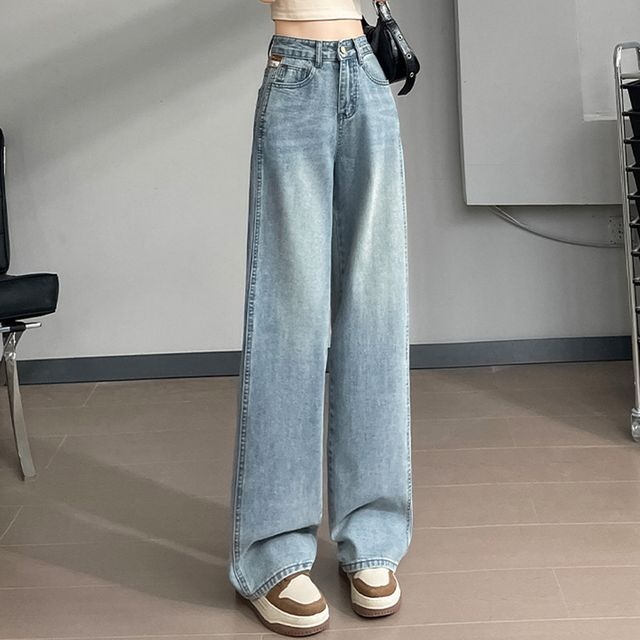 하이웨스트 일자 와이드 데님 OSM-1005911