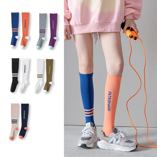 여성 스포츠 롱 압박 양말 OSM-1005962