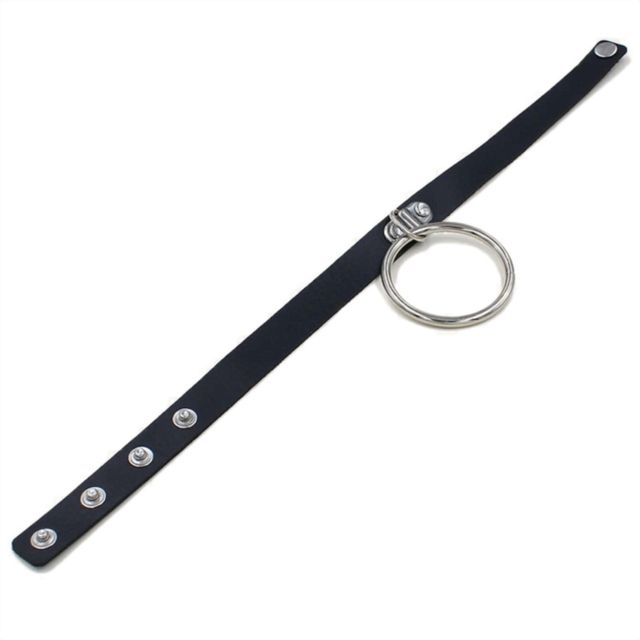 포인트링 레더 초커 목걸이 SL-1004751