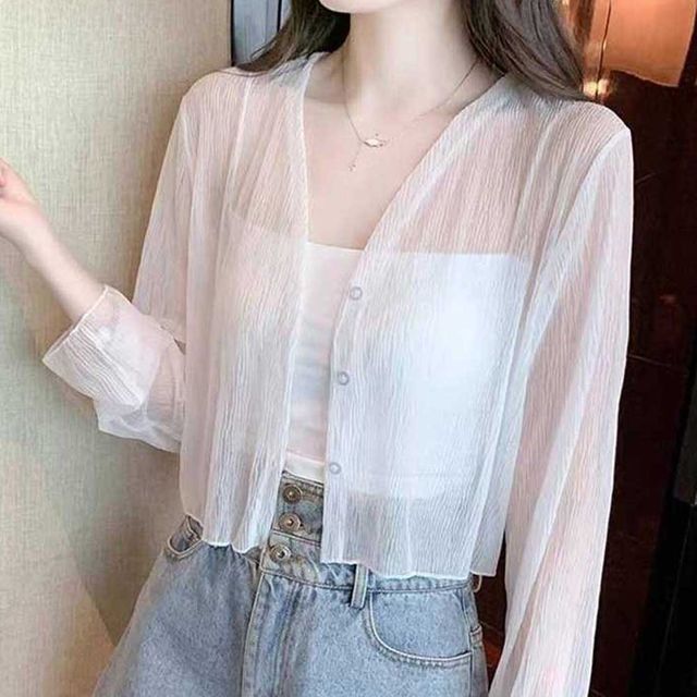 여름 시스루 크롭 가디건 RNR-0065