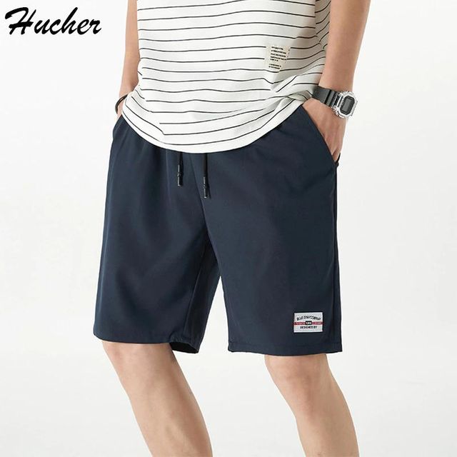 [해외] Hucher 남자 캐주얼 반바지 남자 여름 Beachwear 빠른