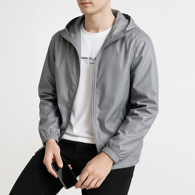 윈드 브레이커 남자 방풍자켓 간절기 점퍼 얇은 바람막이 2컬러