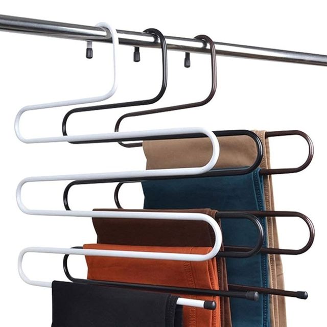 5단 철제 바지걸이 수건걸이 소품걸이 넥타이 옷걸이