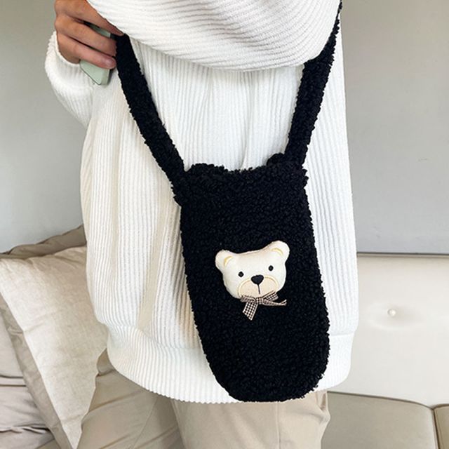 양털 후리스 텀블러백 텀블러 가방 크로스백 드링크백