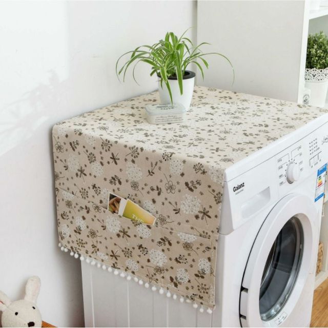 세탁기 냉장고 전자레인지 커버 수납 포켓 패턴 디자인