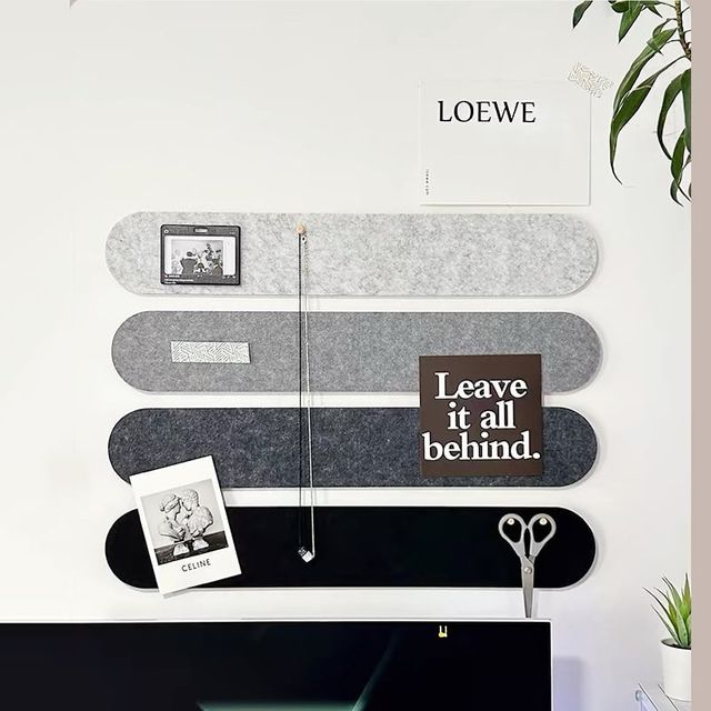 펠트 게시판 전시보드 4p 벽장식 배경판 46x60cm