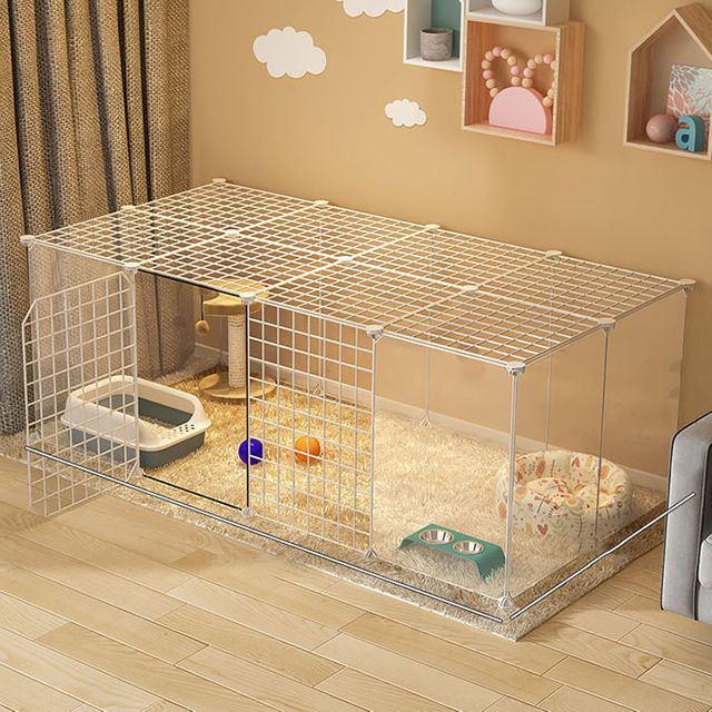 반려동물 펜스 울타리 가정용 실내 벽체12P+덮개8P