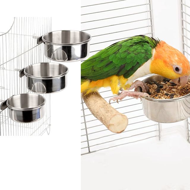 앵무새 스텐 모이통 먹이통 물통 걸이형 밥그릇 소형