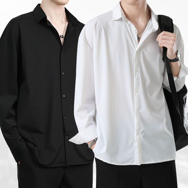 남자 셔츠 남성 링클프리 옥스포드 무지 정장 남방