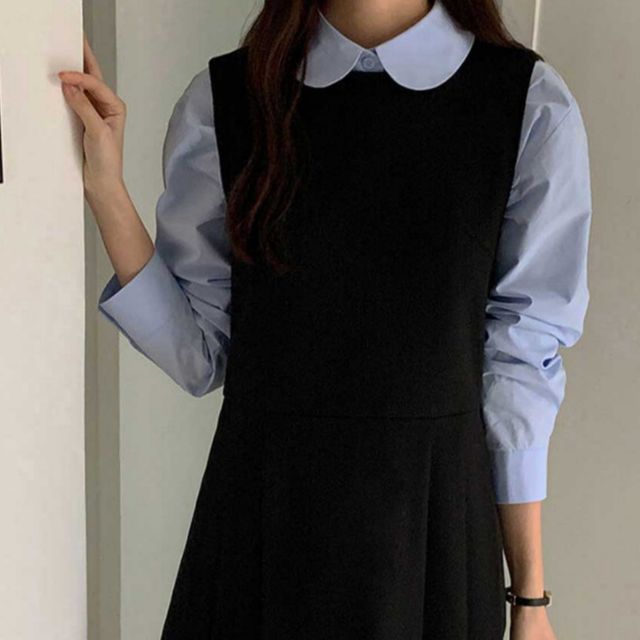 클래식 베스트 플리츠 원피스 SNY-1006090