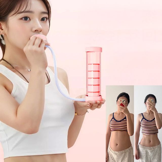 흉곽 호흡기 뱃살운동 트레이너 폐활량 증진 훈련기 2컬러