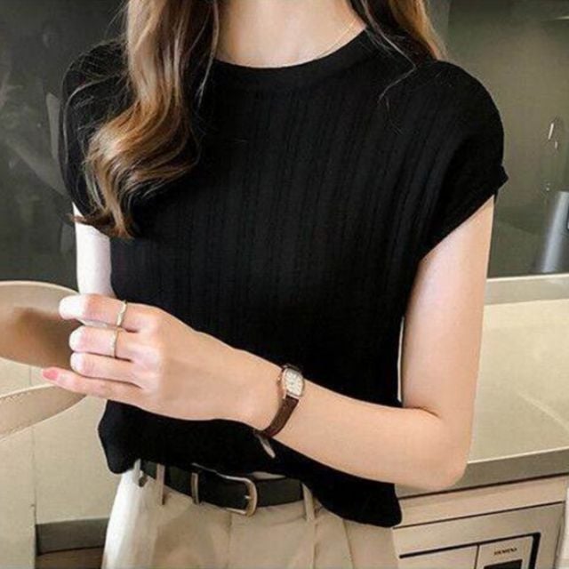 시원한 캡소매 니트 나시티 JSC-d0132