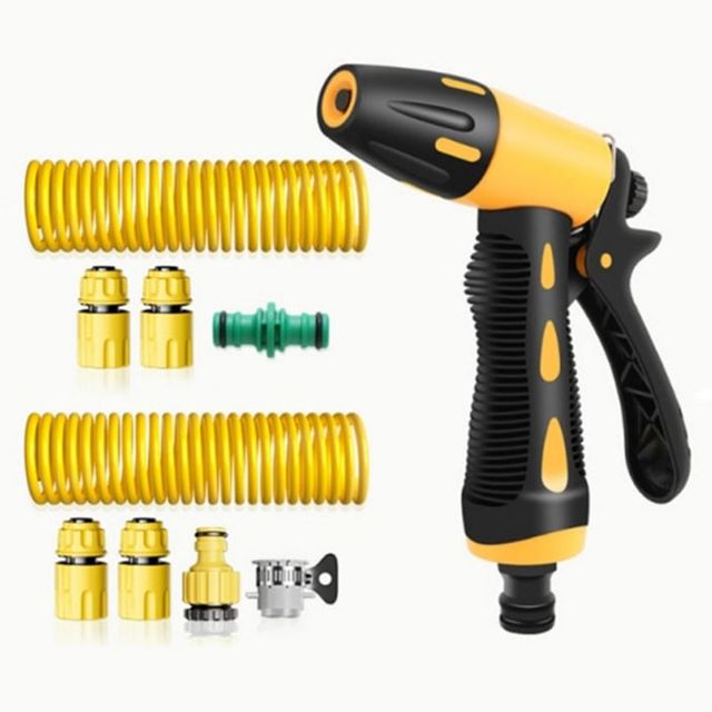 고압 분사기 호스 세트 25m 세차 청소 원예용 고압청소기 호스