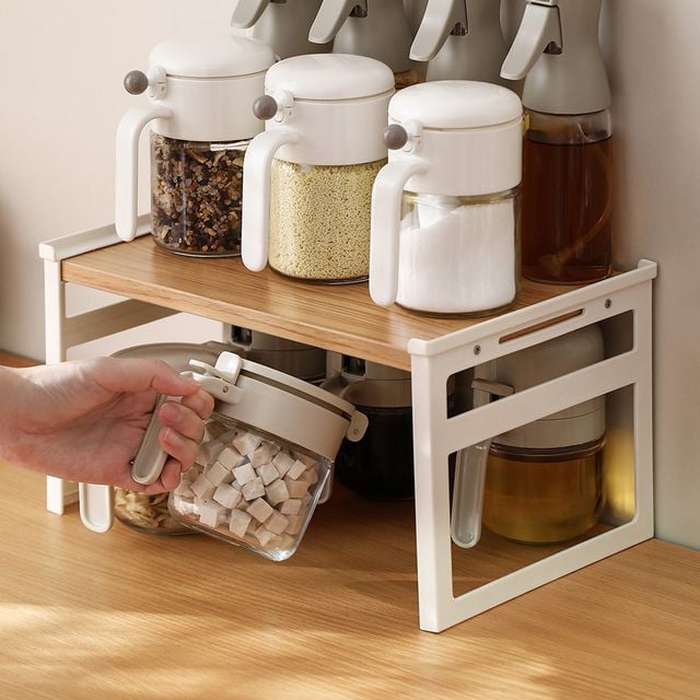 장만A837 DIY 주방용 간이 선반 대형 정리대 수납대 조리도구 양념통