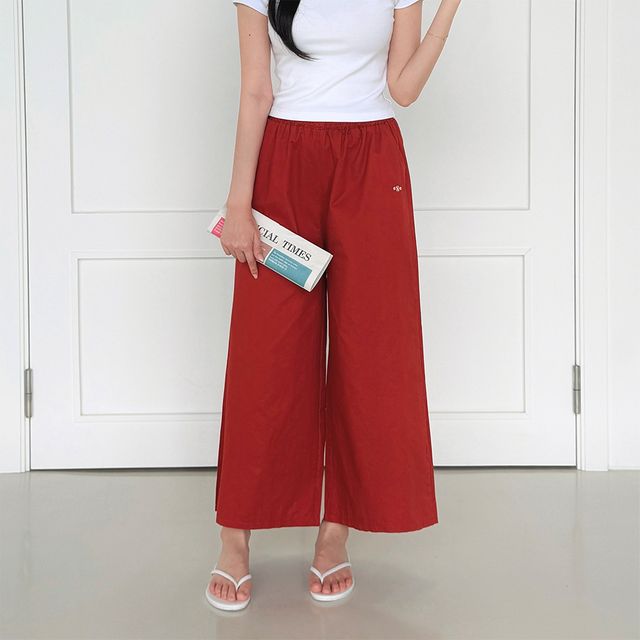 카놀딘 워싱면 A라인 9부 치마바지 SD-250716