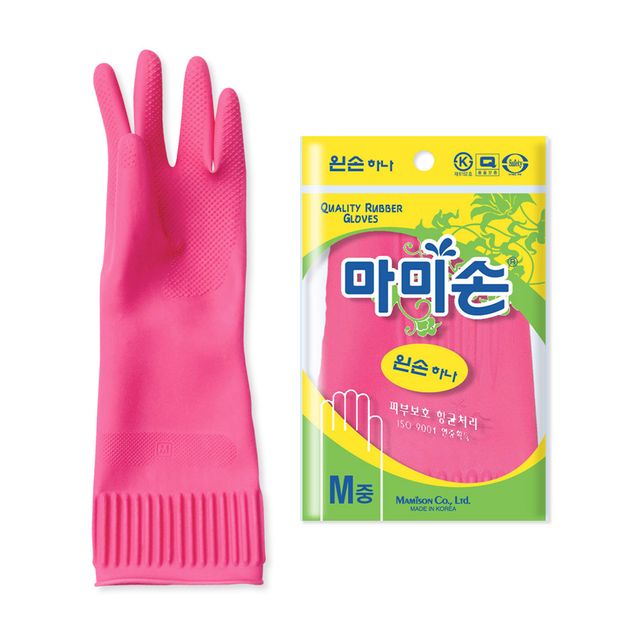 마미손 한손 고무장갑 왼손 중형 한짝 한손장갑