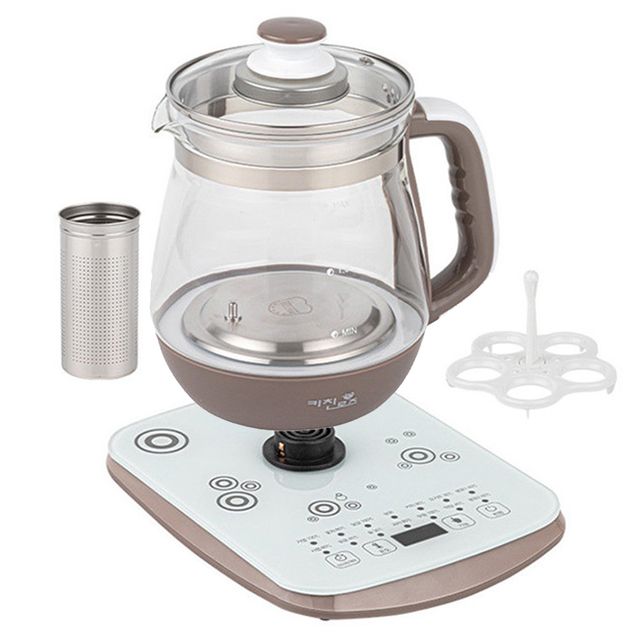 키친로즈1800 프리미엄 글라스 전기 티포트 주전자