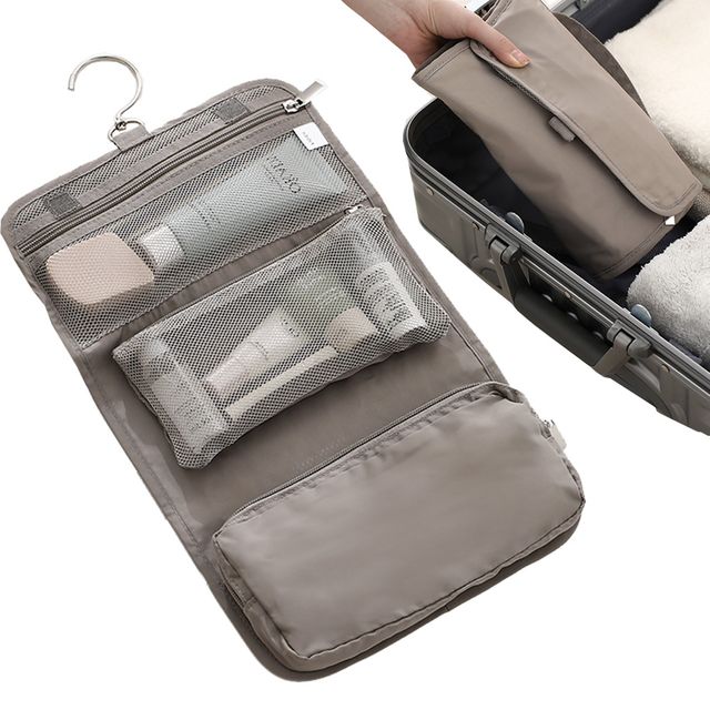 장만A661 여행용 파우치 세면도구 걸이식 가방 말이 FaSoLa 파솔라 일본마트 소품가방 망사