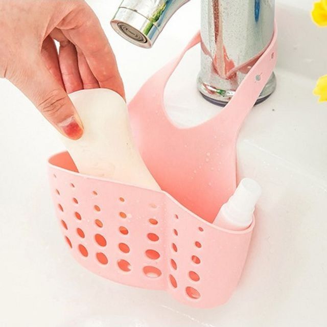 주방용 다용도 싱크대 건조랙 수세미걸이 세트