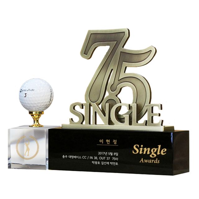 싱글패 타수표시 SSC13 금속 커팅 골프트로피 기념패
