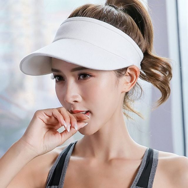 여성 자외선 차단 챙 넓은 골프 썬캡 모자