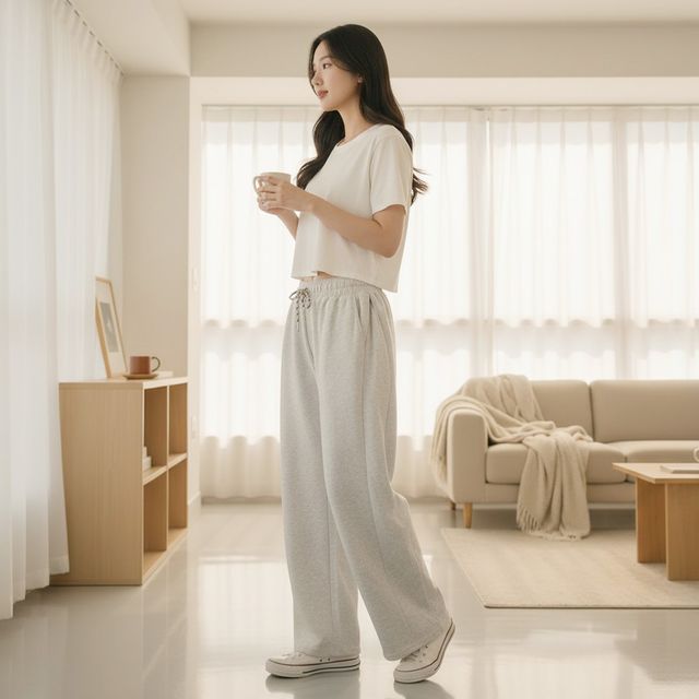 마로그렌 사이드 주름 와이드바지 SD-260508