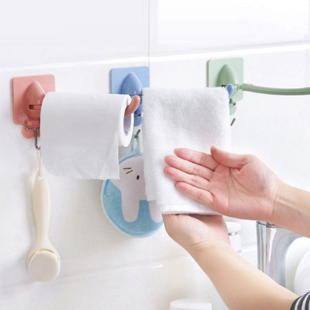 파스텔 다용도 롱 휴지걸이 욕실 화장실 걸이
