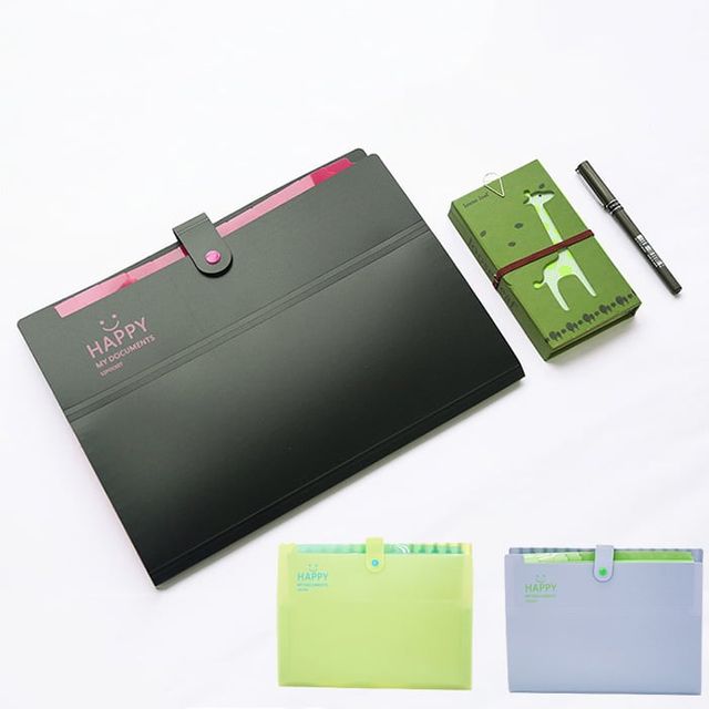 12칸 마카롱 바인더 서류보관 파일 케이스 화일철