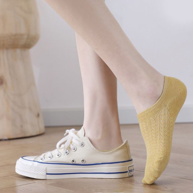 뒷꿈치 실리콘 여성 페이크삭스 (5P 1SET) 덧신양말