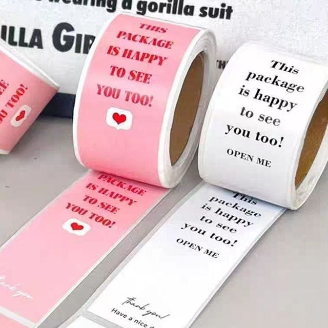 미니 포장 롤 스티커 2롤 배달 리뷰 답례품 스티커