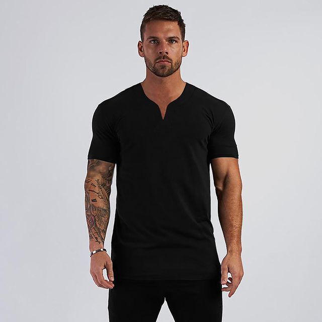 코튼 남성 반팔 티셔츠 머슬핏 면티 남자반팔티